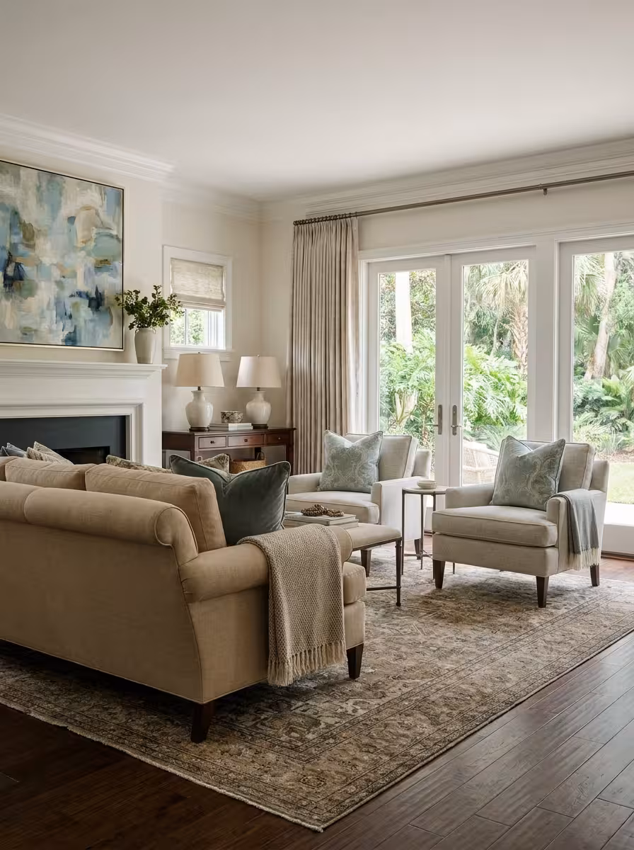 Comfortable Living Room - Transitional Living Room design concept