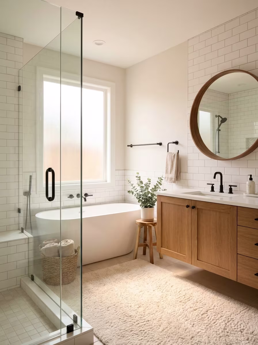 Spa-Inspired Bathroom - Transitional Bathroom design concept